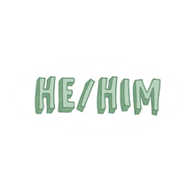 Load image into Gallery viewer, Pronoun stickers: She/her he/him they/them ze/hir - Anxiety Productions