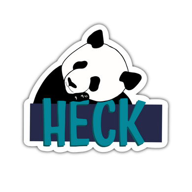 Panda Heck Sticker - Anxiety Productions