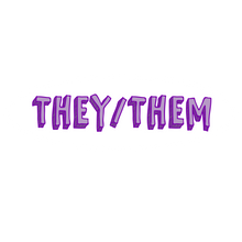 Load image into Gallery viewer, Pronoun stickers: She/her he/him they/them ze/hir - Anxiety Productions