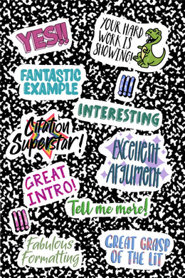 Higher Ed Grading Stickers - Anxiety Productions