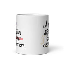 Load image into Gallery viewer, A Good Dissertation is a Done Dissertation (Coffee Stain) Mug - Anxiety Productions