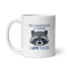 Load image into Gallery viewer, Dissertation Trash Raccoon Mug - Anxiety Productions