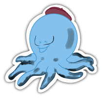 Load image into Gallery viewer, Inktopus Clear Sticker - Anxiety Productions

