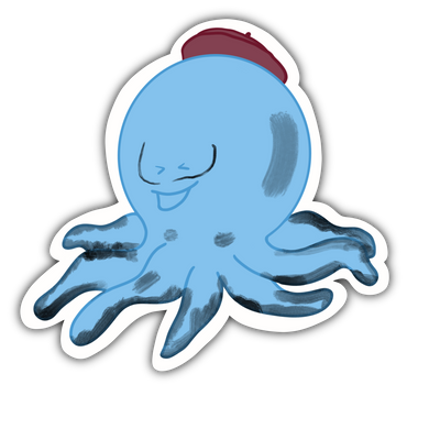 Inktopus Clear Sticker - Anxiety Productions