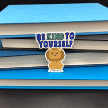 Load image into Gallery viewer, Be Kind to Yourself Lion Sticker - Anxiety Productions
