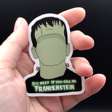 Load image into Gallery viewer, Call Me Frankenstein Sticker - Anxiety Productions
