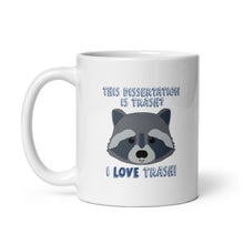 Load image into Gallery viewer, Dissertation Trash Raccoon Mug - Anxiety Productions
