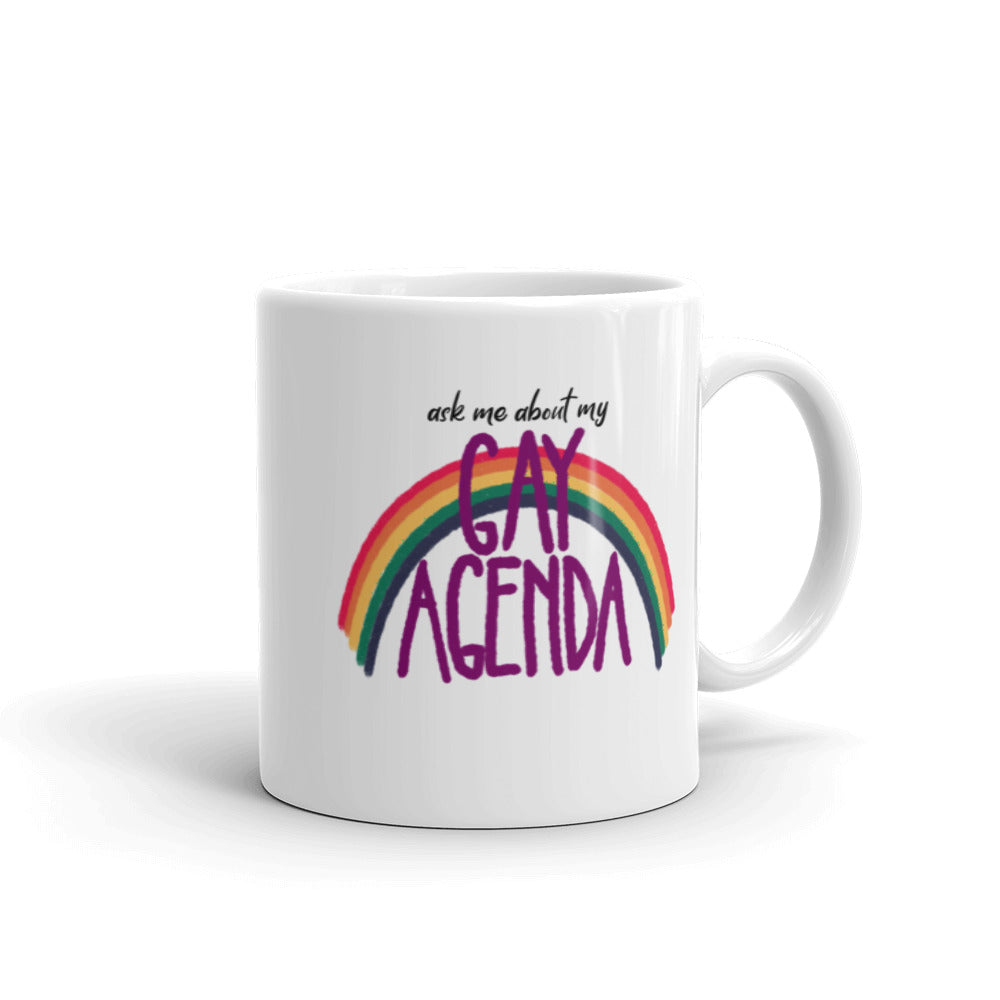 Gay Agenda Mug - Anxiety Productions